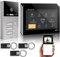GVS - IP Video Türsprechanlage 3 Familienhaus mit Türöffner (RFID), HD Kamera, 3X 10 Zoll Monitor & App - Smarte Video Türklingel mit Kamera & Gegensprechanlage (AVS5526A)