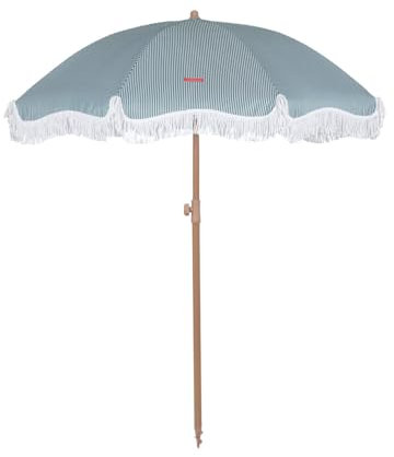 Flamingueo Grand Parasol, Plage, Piscine, Jardin Extérieur, Hauteur et Orientation Réglables, Protection UPF 50+, Polyester, Sac de Transport, 210 x 180 cm