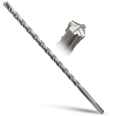 METOTY SDS Plus Bohrer 12mm×460mm,Steinbohrer,Hammerbohrer,Betonbohrer,Für Stein,Beton,Naturstein,Ziegelmauer