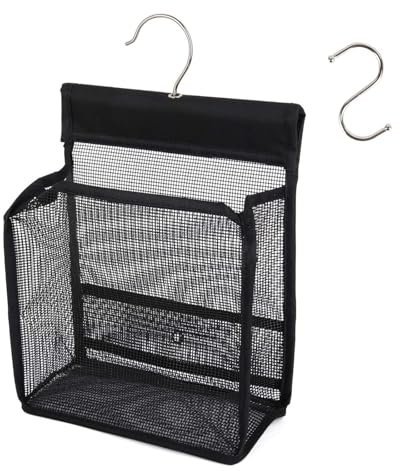 XcnPer Peg Basket for Washing Line, Hanging Laundry Bag with Durable Design, Ideal for Laundry Drying and Outdoor Camping, Compact Size 19 x 10 x 23 cm