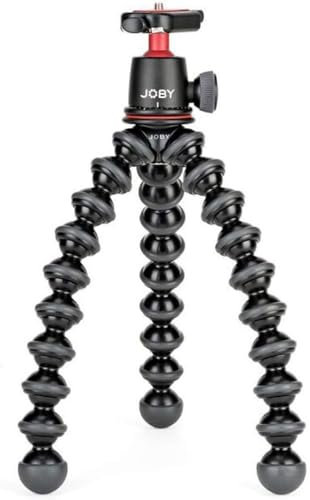 JOBY JB01507-BWW GorillaPod 3K Kit flexibles und leichtes Stativ (mit Kugelkopf für DSLR-, CSC- und spiegellose Kameras, Traglast bis zu 3 kg), Schwarz