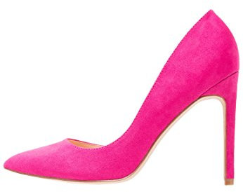 Even&Odd Elegante Pumps - Damenpumps in Wildleder-Optik - High Heel Absatzschuh in Pink, Größe 39