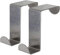 U6895 Confezione da 2 Ganci Porta in Acciaio Inox Ganci Ante Reversibili per Cassetti Armadietto Cucina Bagno ecc.