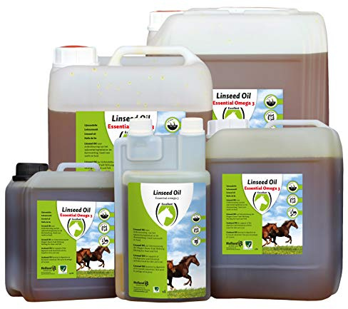 Excellent Linseed Leinöl - 5L - Pferd - Unterstützt das Verdauungssystem und die Darmtätigkeit des Pferdes - Geeignet für Pferde