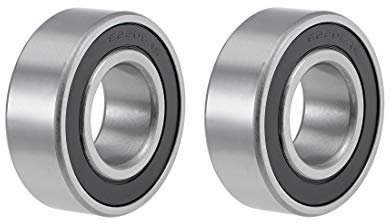 sourcing map 2STK 62205-2RS Kugellager Rillenkugellager Bearing Skateboard Bearings Rollenlager Skateboard Kugellager Doppelt Geschirmter Chromstahl Z2 ABEC1 25 mm x 52 mm x 18mm