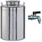 PEBSHOP Contenedor bidón barril para aceite y alimentos de acero inoxidable (Modelo 5 L)