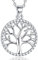 Lydreewam Lebensbaum Kette Damen Silber 925 mit Geschenkbox für Weihnachten Geburtstag Muttertag, verstellbar 40 + 5cm