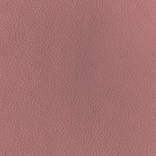 DESHOME Gus - Tissu au mètre d'ameublement effet cuir en douce microfibre Hydrofuge pour canapés, coussins, chaise (Vieux rose, 1 mètre)