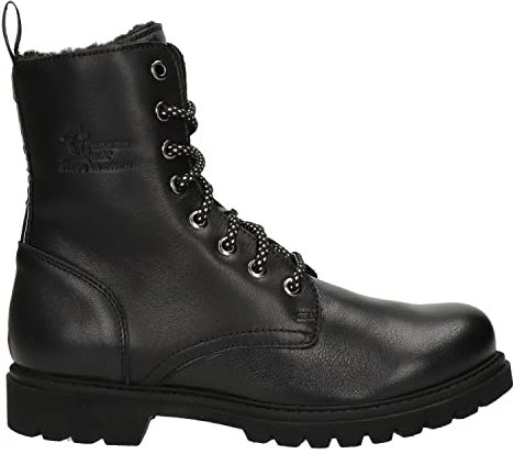 Panama Jack Friesland, Combat Stiefel für Damen, Schwarz B001, 39 EU
