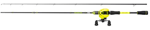 Mitchell Colors MX Casting Rute and Rolle Combo - Raubfisch Baitcasting Setup - Hecht, Zander, Barsch, Neon