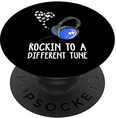 Rocking To A Different Tune Kopfhörer Autism Awareness Mont PopSockets mit austauschbarem PopGrip