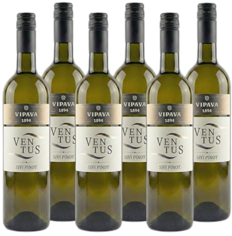 VENTUS Grauburgunder (Pinot Gris), von Hand gelesener trockener Weißwein (6 x 0,75 l)