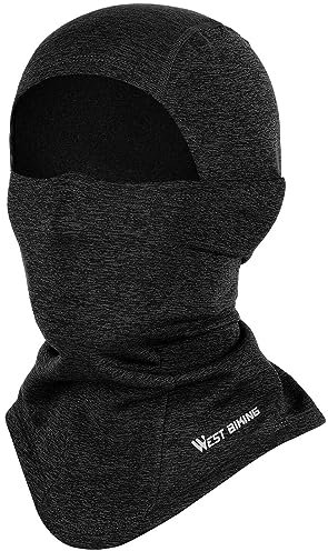 WEST BIKING Sturmhaube Motorrad, Winter Gesichtsmaske Skimaske Winddichte Atmungsaktiv Warme Fahrrad Sturmmaske Herren Damen, Thermo Fleece Balaclava Motorrad Sturmhaube Maske Gesichtshaube