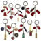 Souvenirs 10 London Charm Keychains British Keyrings Union Jack Key Rings England Famous Icons Key Chains Great Britain Landmarks Metal keyrings