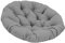Baoblaze Gartenstuhl Kissen, 60 cm Rundes Sitzkissen, Gemütliches Stuhlauflage, Abnehmbar Sitzkissen Outdoor/Indoor, Stuhlauflagen für Schlafzimmer, Familienzimmer, Kissen für Hängesessel, Dunkelgrau