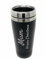 Rutherfords Gifts Personalised Travel 450ml Mug Reusable Coffee Cup Mug Vacuum Insulated Engraved Thermal Black Coffee Flask