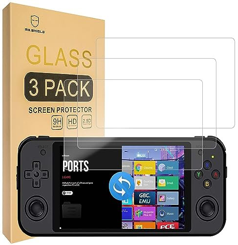 Mr.Shield Schutzfolie Kompatibel mit ANBERNIC RG552 Handheld [3 Stück] Schutzglas Schutzglasfolie 9H Härte, HD Klare Displayschutzfolie