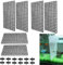 6 Stücke Aquarium Trennwand, Aquarium Tank Grid Trennung, Fisch Tank Teiler für Aquarium Unten Box Divider Saugnapf Aquarium Isolation Fisch Tank Teiler mit 12 Aquarium Divider Saugnap