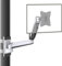 CondoMounts CLMMMAW2022 Full Motion Pillar Monitor Mount | WorkBench | Pallet Rack | NO Drill | GAS Spring Arm with VESA Plate | Pillar Mount | Holds 18lbs | Up to 32-in. Monitor | White