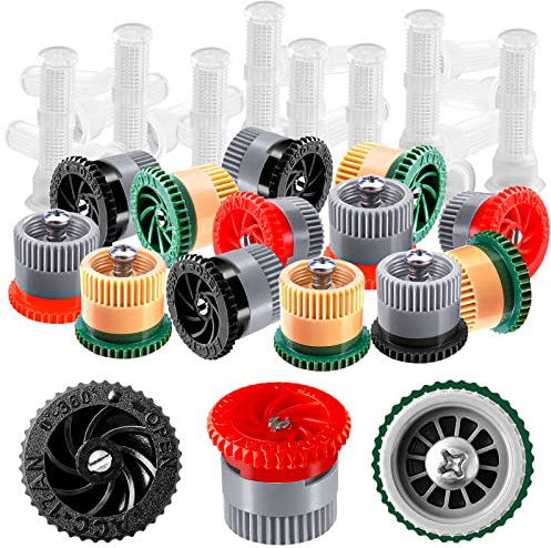 24 ugelli ad arco variabile, testine di ricambio per irrigatori a comparsa compatibili con Hunter, RainBird – irrigatori ad alta efficienza per irrigazione da giardino (10AN, 12AN, 17AN)