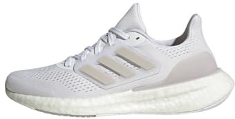 adidas Mujer Pureboost 23 Shoes, Cloud White / Grey Two / Core Black, 39 1/3 EU