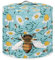 SCRAWLGOD Honey Bee and Daisy Print Pressure Cooker Cover Fits for Most 8 qt Round Slow Cooker,Air Fryer Cover Extra Large,Polyester Fabric Dust Proof,Easy to Clean