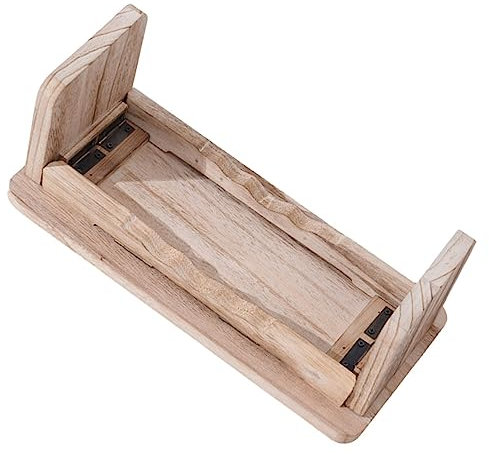 INOOMP Buddha Kniehocker Meditation Kniend Tragbarer Stuhlhocker Yoga-meditationsbank Tritthocker Aus Holz Klappbare Meditationsbank Fußhocker Am Bett Einstellbar Hölzern Niedriger Hocker