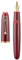 Jinhao 9019 Acrylic Fountain Pen, Size 8 Medium Nib with Ink Converter, Wine Red Classic Design Smooth Writing Pen (Gold Trim)