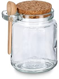 Vorratsglas m. Löffel u. Korkdeckel, 240 ml