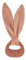 Kaloo - Lapinoo - Anneau de Dentition Bébé - Couleur Terracotta - Anneau Lapin - Sans PVC Sans BPA - Double Texture - Accessoire Bébé - Dès la naissance, K218009