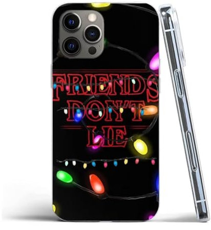 Handyhülle Alphabet kompatibel mit iPhone 13 Mini Friends Lights Don't Lie Christmas Phone Silikon Stoßfest Schutzhülle Gummi TPU Soft Cover