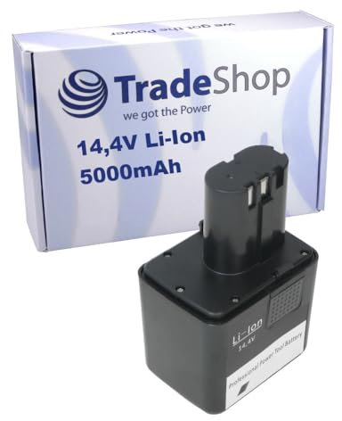 Trade-Shop Li-Ion Akku 14,4V / 5000mAh kompatibel mit Würth 070091513 070091526 G14, Akku-Blindnietgerät ANG 14, Einnietmutterngerät ANG 310