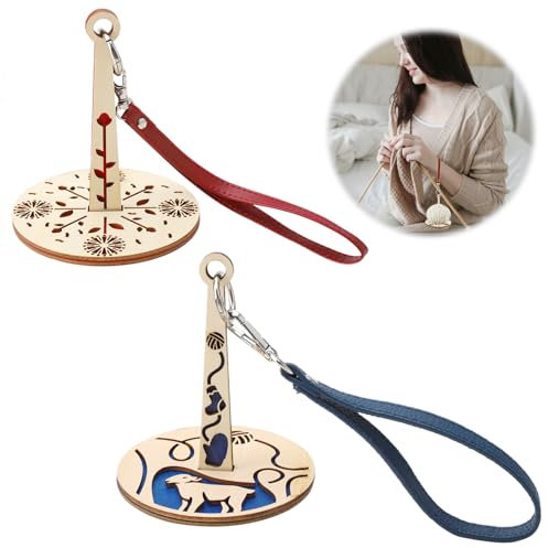 Yarn Holder for Crochet 2Pcs Wrist Strap Holder for Knitting to Prevent Yarn Tangling Wristband Holder String Dispenser Knitting Accessories for Hats Sweaters Handicrafts The Craft Lovers Gift