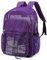TINYAT Netz-Rucksack für Damen und Herren, strapazierfähig, durchsichtig, transparent, für Strand, Reisen, Fitnessstudio, Schwimmen, Violett/8010