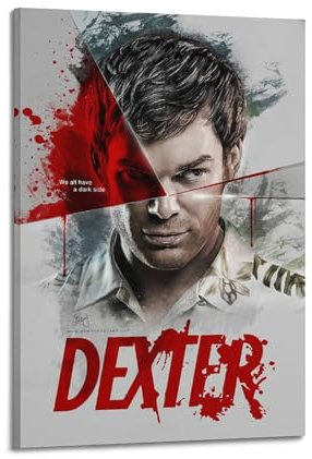 Dexter Poster - Ästhetische Raumdekoration für Schlafzimmer und Wohnzimmer - Künstlerische Wandgestaltung - 30 x 45 cm, Rahmenstil