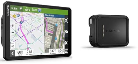 Garmin dēzl LGV 810 MT-D EU – LKW-Navigationsgerät mit 8“ (20,3 cm) & Magnetische Halterung mit Stromversorgung, Videoeingang LGV800/1000