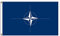 PinkDisplay NATO flagge Polyester full color 3x5ft (90x150cm) Headtape mit Ösen und Double Stitched für Feiern