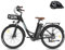 Fafrees F26 Lasting ebike 26 Zoll, E Bike Damen Herren 36V 20.3Ah Akku, Elektrofahrrad 250W 25km/h, City E-Bike Reichweite 80-200km, E Fahrrad Pedelec 7S, Belastung 120Kg (Schwarz)