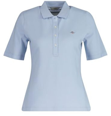 GANT Damen Slim Shield SS Pique Polo Polohemd, Fresh Blue, Medium