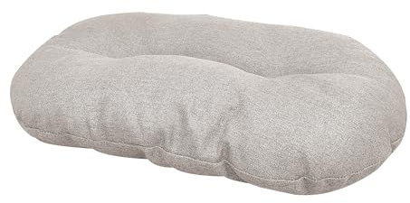 Croci Hydro Hundekissen, oval, wasserdicht, wasserabweisend, Stoff, waschbar, leicht zu reinigen, Beige, 77 x 50 cm