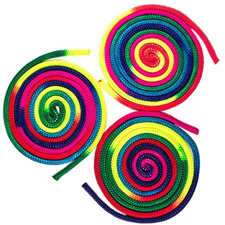 LSYHHXC Cuerda de Gimnasia rítmica de 3,0 Metros de Color con Degradado Fino Cuerda de Gimnasia Colorida Accesorios de Gimnasia rítmica