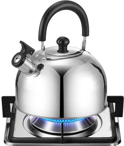 Piano cottura con bollitore per il tè, bollitore per tè con fischio per piano cottura,Pratica teiera con fischio per bollitore da campeggio - Bollitore da tè leggero per piano cottura Bollitore da via