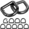 10 Stück D Ring Mini Karabiner Geldbörsen, Mini Karabinerhaken, Karabiner Set, Karabinerhaken Schlüsselanhänger Federschnallen Karabinerhaken Clip für Geldbörsen Angeln Kette Wandern
