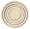 Ideen mit Herz Holzrahmen | Set | rund | 4 Stück | Holz-Ring | Holz-Tablett | Wanddekoration | zum Basteln und Bemalen | 5 verschiedene Größen