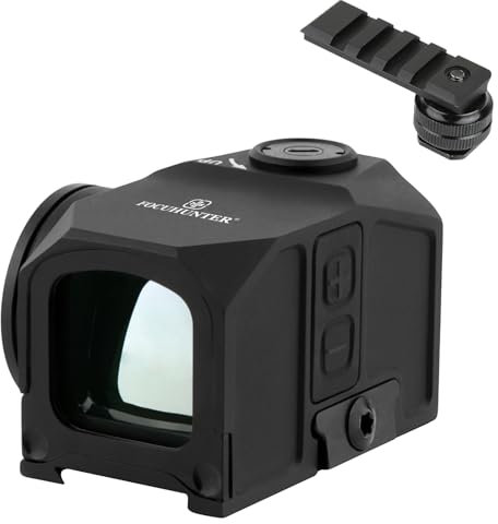 FOCUHUNTER Grüner Punkt Kamera-Kreis und Punktsucher 1x19, 10-stufige Moduseinstellungen für Telefotografie, 1500G's Stoßfeste IPX7 wasserdichte mit Motion Awake und Zwei Arten von Halterungen