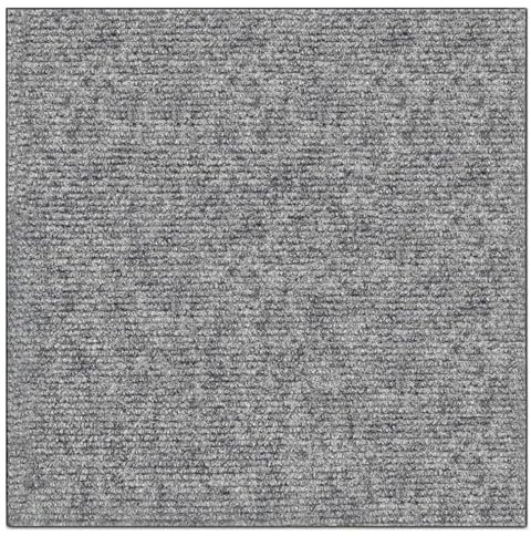 Selbstklebende Teppichfliesen, 10 Stück, 30,5 x 30,5 cm, rutschfest, wasserdicht, grau, Polyester, Quadrate für Wohnzimmer, Balkon, Büro
