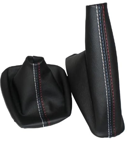Schaltknäufe Für 3er E36 E46 Für M3 Auto Schalthebel Handbremse Gamasche Schaltsack Schwarz Ledermanschette Schaltsack Schaltmanschette