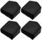 DOITOOL Almohadillas Antideslizantes para Escaleras Plegables Protección del Suelo Tapas de Goma Cuadradas Estabilidad Uso Doméstico Kit de 4 Piezas