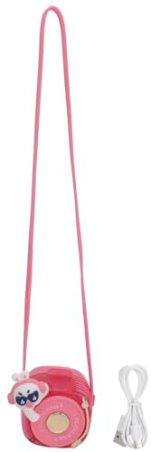 Tbest Neck Hanging Fan, USB Rechargeable Cute Portable 3 Speeds Bladeless Mini Necklace Personal Fan for Indoor Outdoor