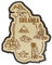 Printtoo Souvenir Geschenk Collectibles Sri Lanka Karte gravierte Holz Kuehlschrankmagnet